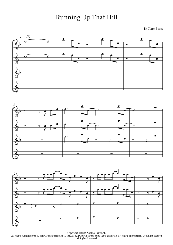 Running Up That Hill (arr. Fernanda Moura)