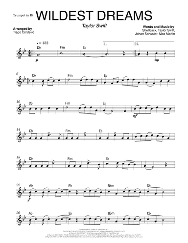 Wildest Dreams (arr. Tiago Cordeiro)