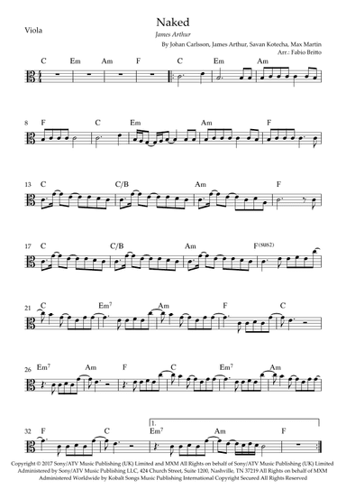 Naked (arr. Fabio Britto)