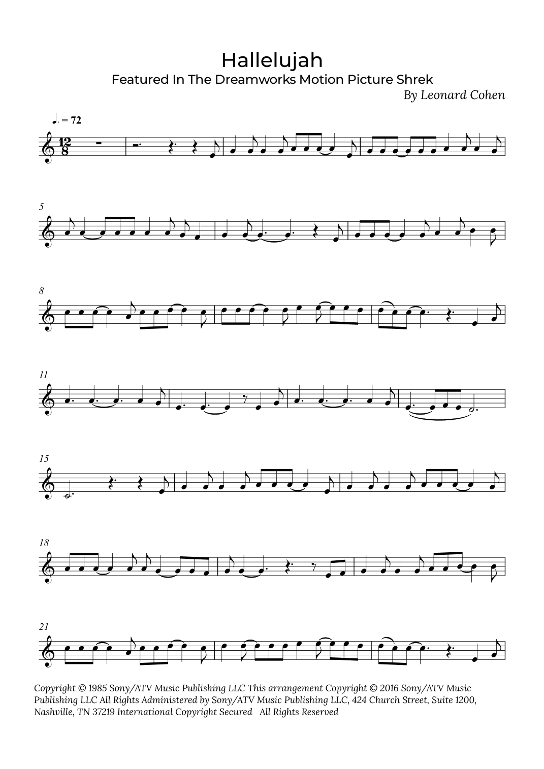 Hallelujah (arr. Alex Nunes Rodrigues)