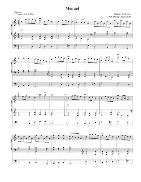 Trumpet Menuet (arr. David Christensen)