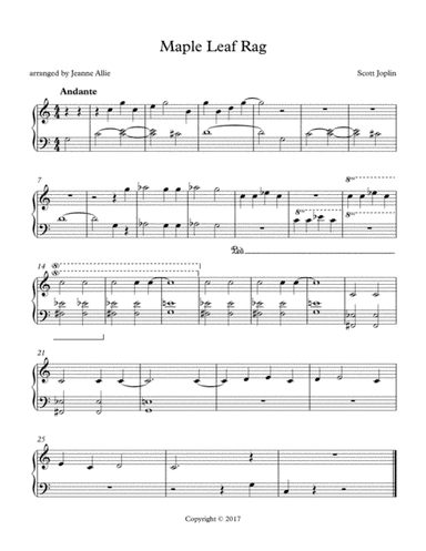 Maple Leaf Rag (arr. Jeanne Allie)