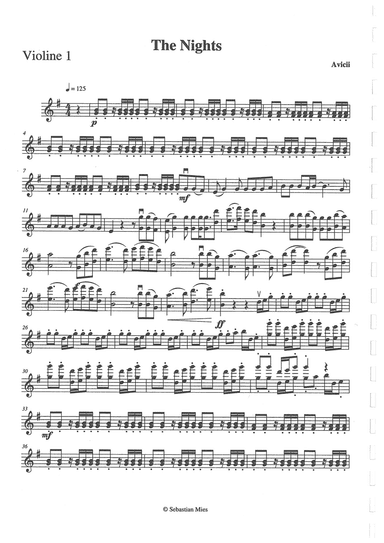 The Nights (arr. Sebastian Mies)