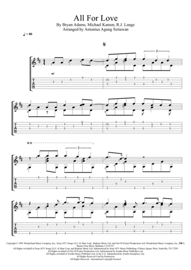 All For Love (arr. Antonius Agung Setiawan)