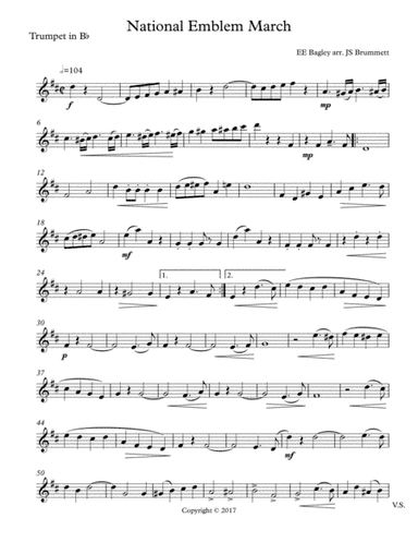 National Emblem March (arr. Jennifer Brummett)