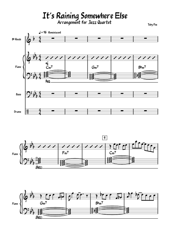 It's Raining Somewhere Else (arr. Zichen Wang)