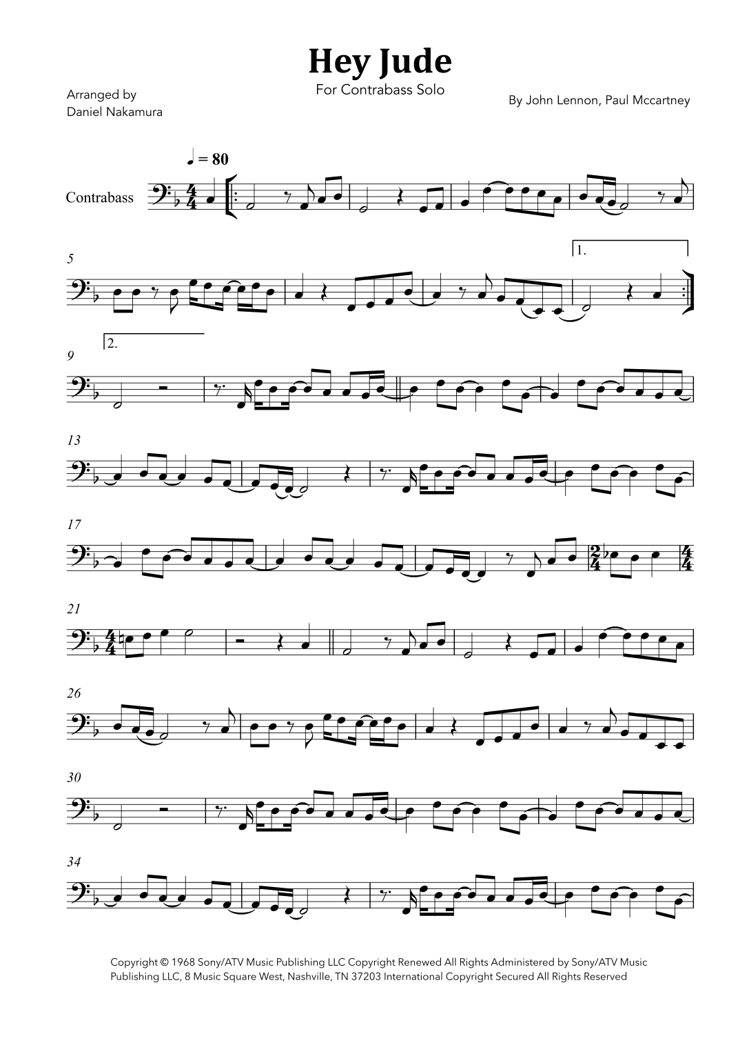 Hey Jude (arr. Daniel Nakamura)