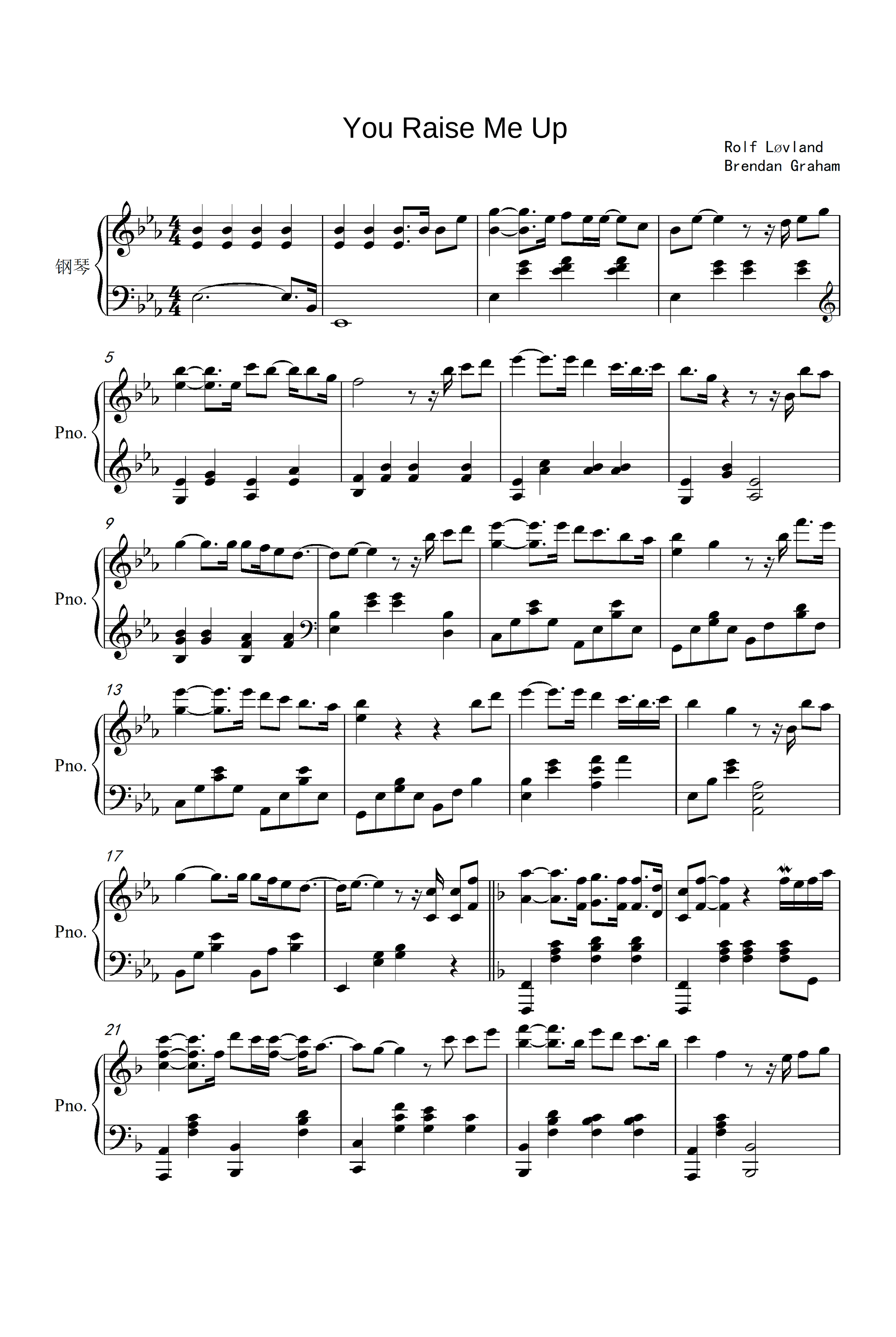 You Raise Me Up (arr. Rolf Lovland)