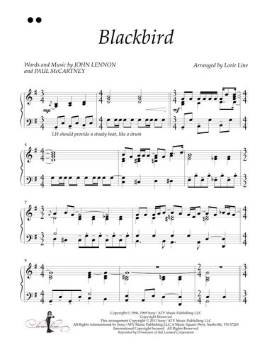 Blackbird (arr. Lorie Line)