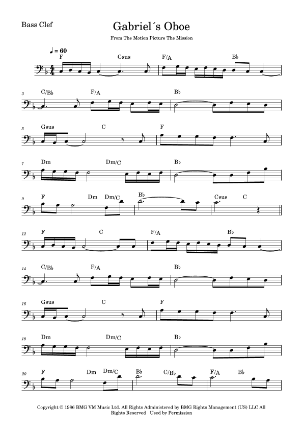 Gabriel's Oboe (arr. Fabio Eduardo de Oliveira)