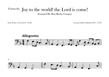 Joy to the world! the Lord is come! (arr. Davi Rocha Campos)