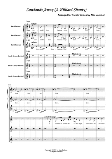 Lowlands Away (arr. Alec D Jackson)