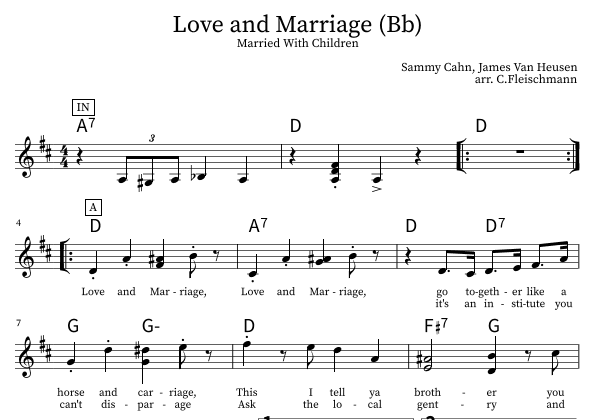 Love And Marriage (arr. Christoph Fleischmann)