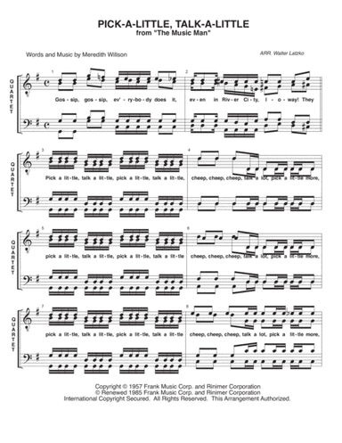 Pick-a-little, Talk-a-little/goodnight Ladies (arr. Walter Latzko)