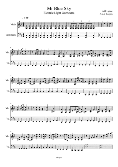 Mr. Blue Sky (arr. Julia Rogers)