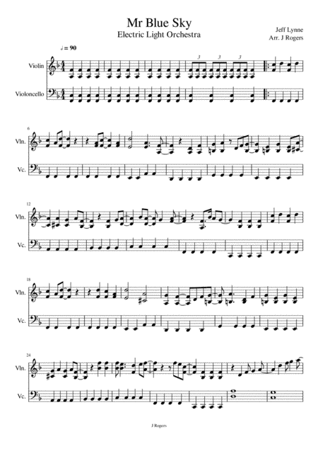 Mr. Blue Sky (arr. Julia Rogers)