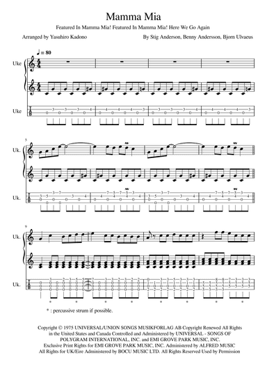 Mamma Mia (arr. Yasuhiro Kadono)