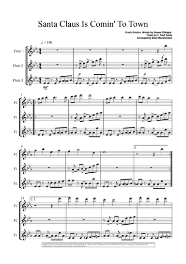 Santa Claus Is Comin' To Town (arr. Ellen Macpherson)