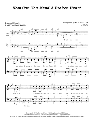 How Can You Mend A Broken Heart (arr. Kevin Keller)