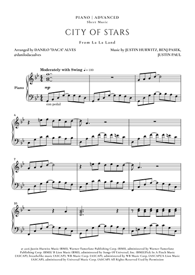 City Of Stars (arr. Danilo "Daca" Alves)