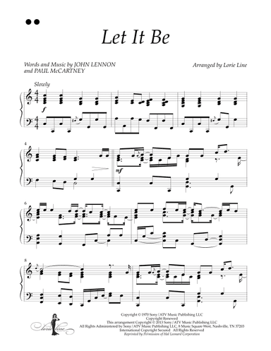 Let It Be (arr. Lorie Line)
