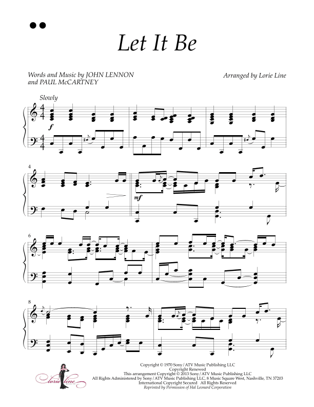 Let It Be (arr. Lorie Line)