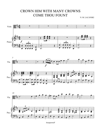Crown Him With Many Crowns and Come Thou Fount (arr. Nick Lacanski)