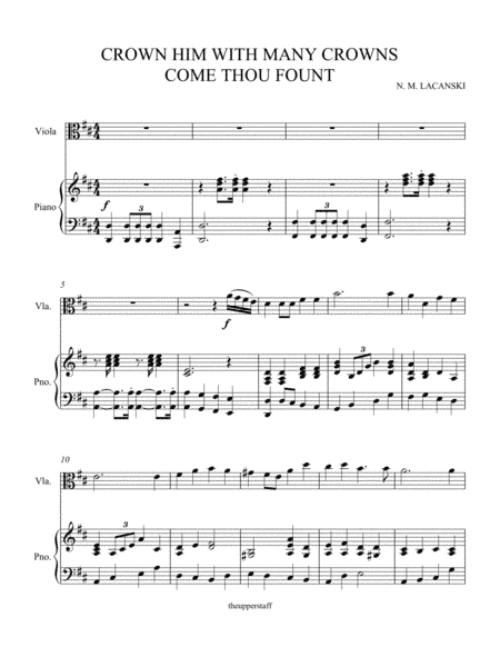 Crown Him With Many Crowns and Come Thou Fount (arr. Nick Lacanski)