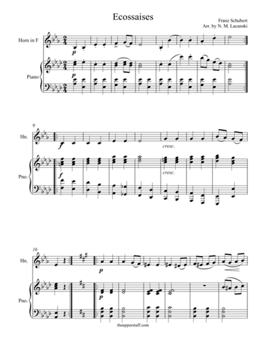 Ecossaises (arr. Nick Lacanski)