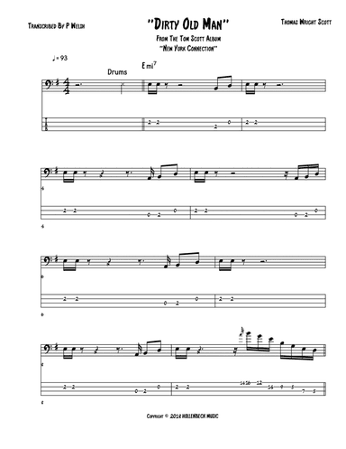 Dirty Old Man (arr. Accubass)