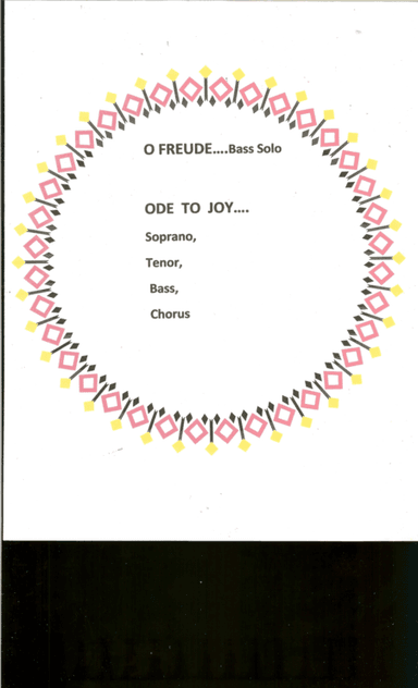 O Freude, Cantata for Bass Voice and Chorus