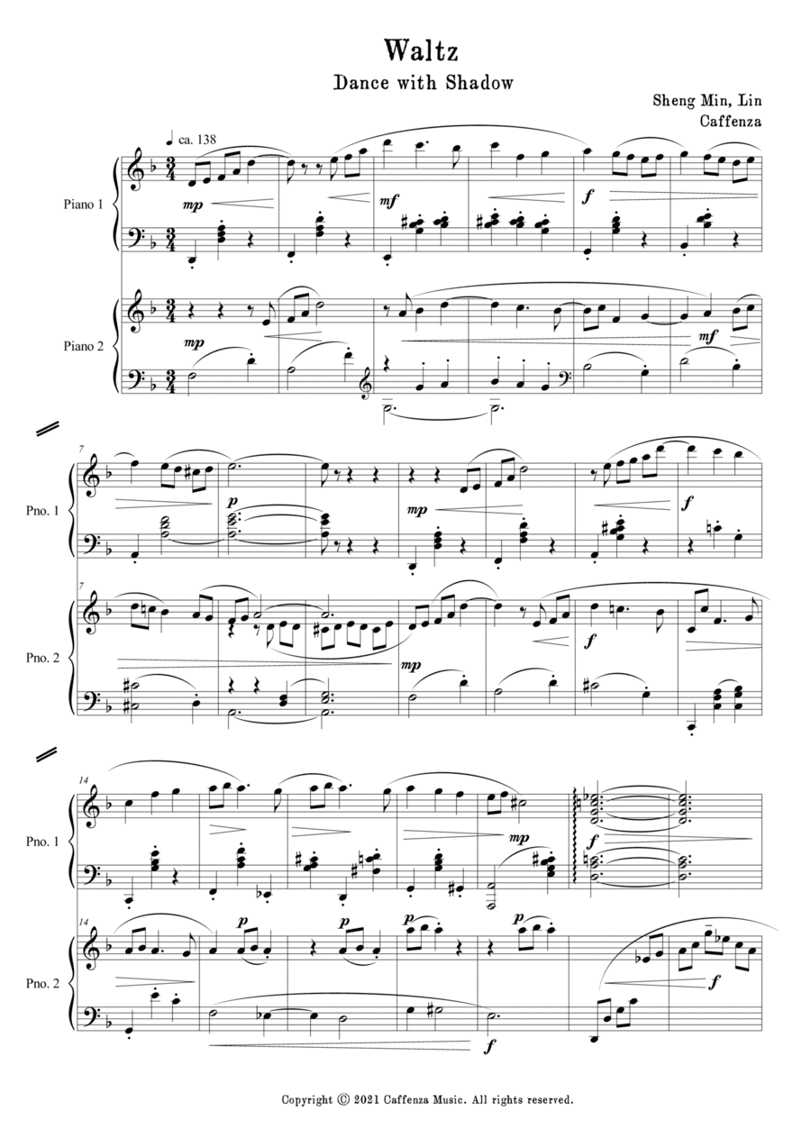 Waltz_Dance with Shadow_for two pianos