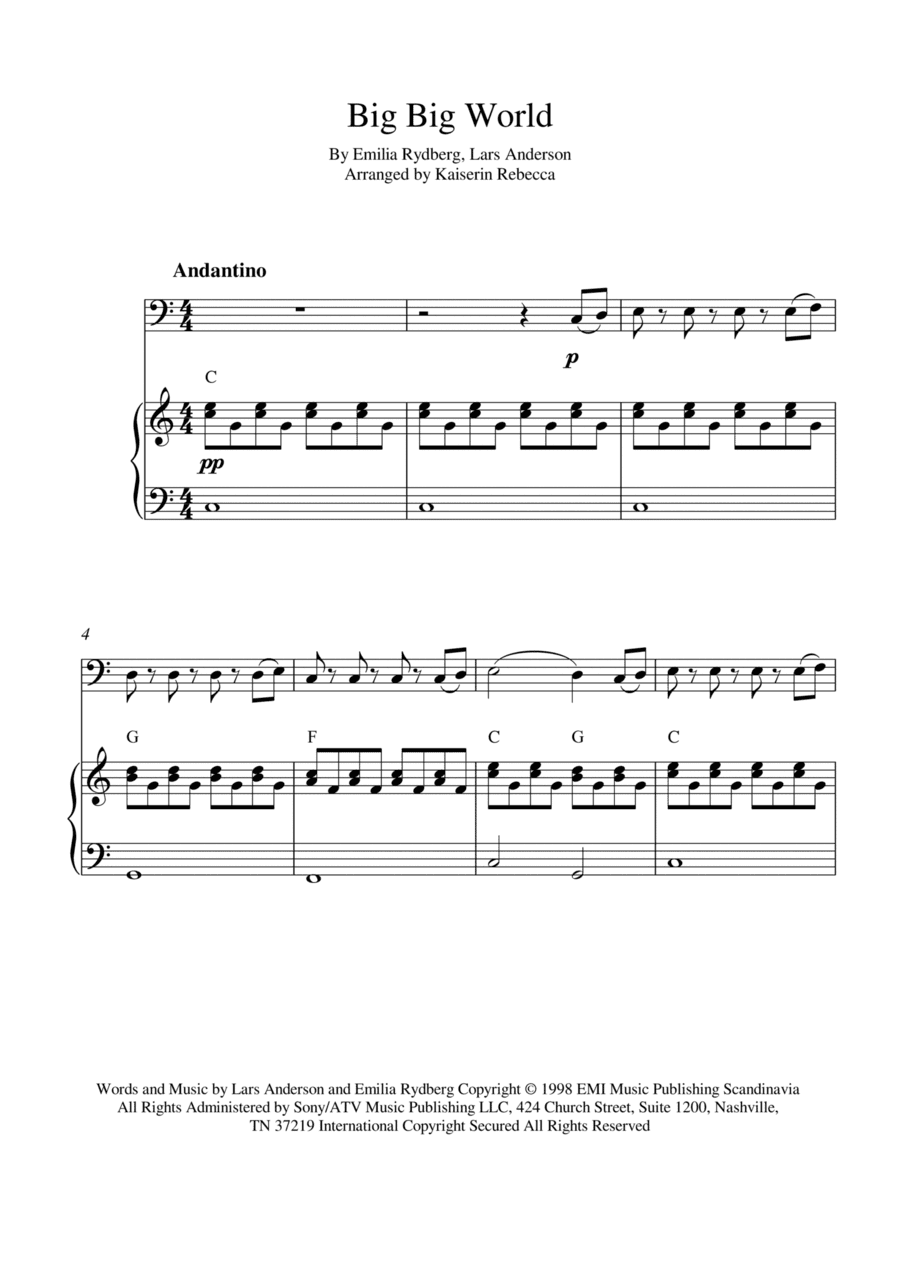 Big Big World (arr. Kaiserin Rebecca)
