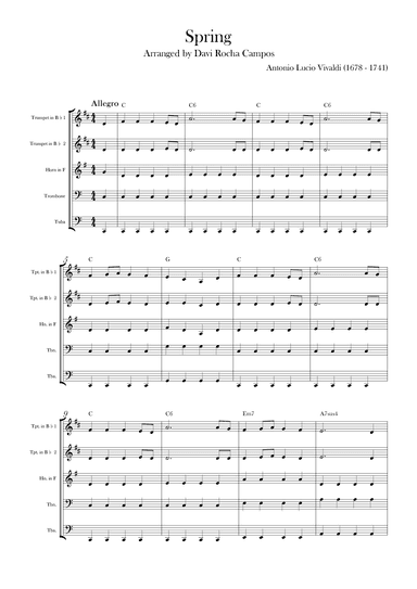 Spring (arr. Davi Rocha Campos)
