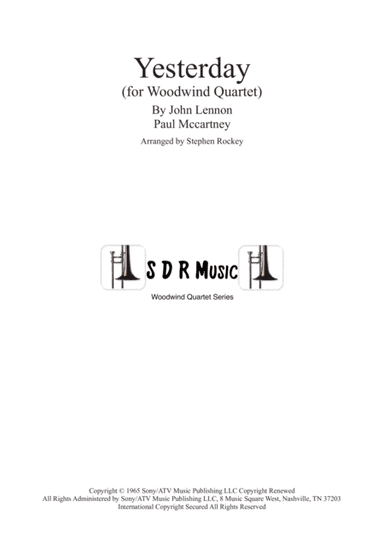 Yesterday (arr. Stephen Rockey)