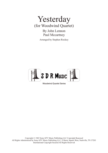 Yesterday (arr. Stephen Rockey)