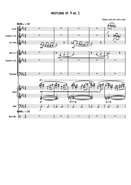 Nocturne in E Flat Major Opus 9 No 2  Jazz Arrangement (arr. Timothy Ward)