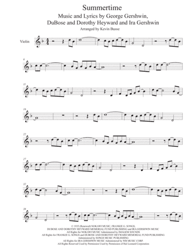 Summertime (arr. Kevin Busse)