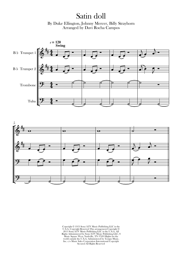 Satin Doll (arr. Davi Rocha Campos)