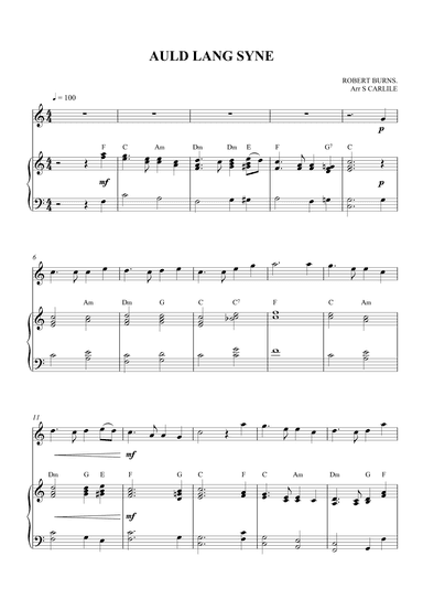 Auld Lang Syne (arr. SCMusic)