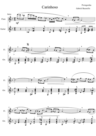 Carinhoso (arr. Gabriel Busarello)