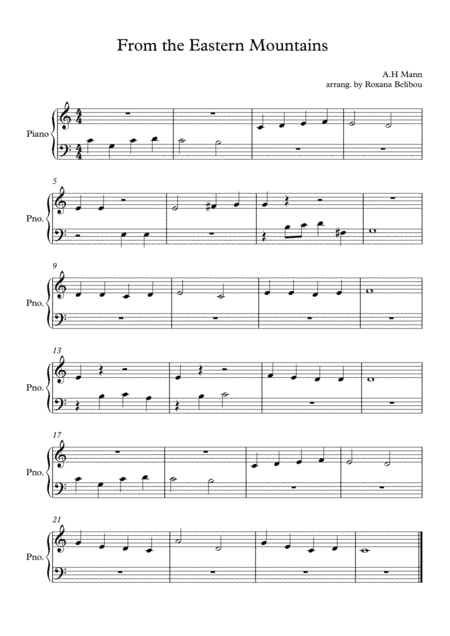 From the Eastern Mountains (arr. Roxana Belibou)