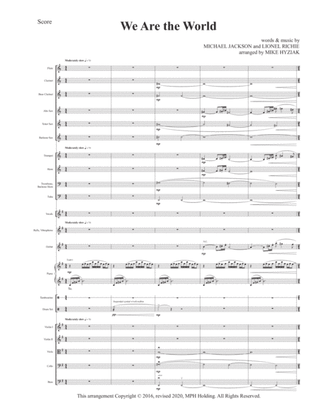 We Are The World (arr. Mike Hyziak)