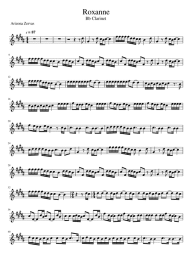 Roxanne (arr. Sean M.)