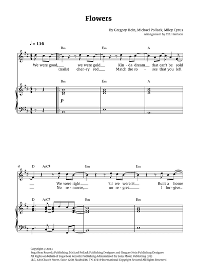 Flowers (arr. C. B. Harrison)