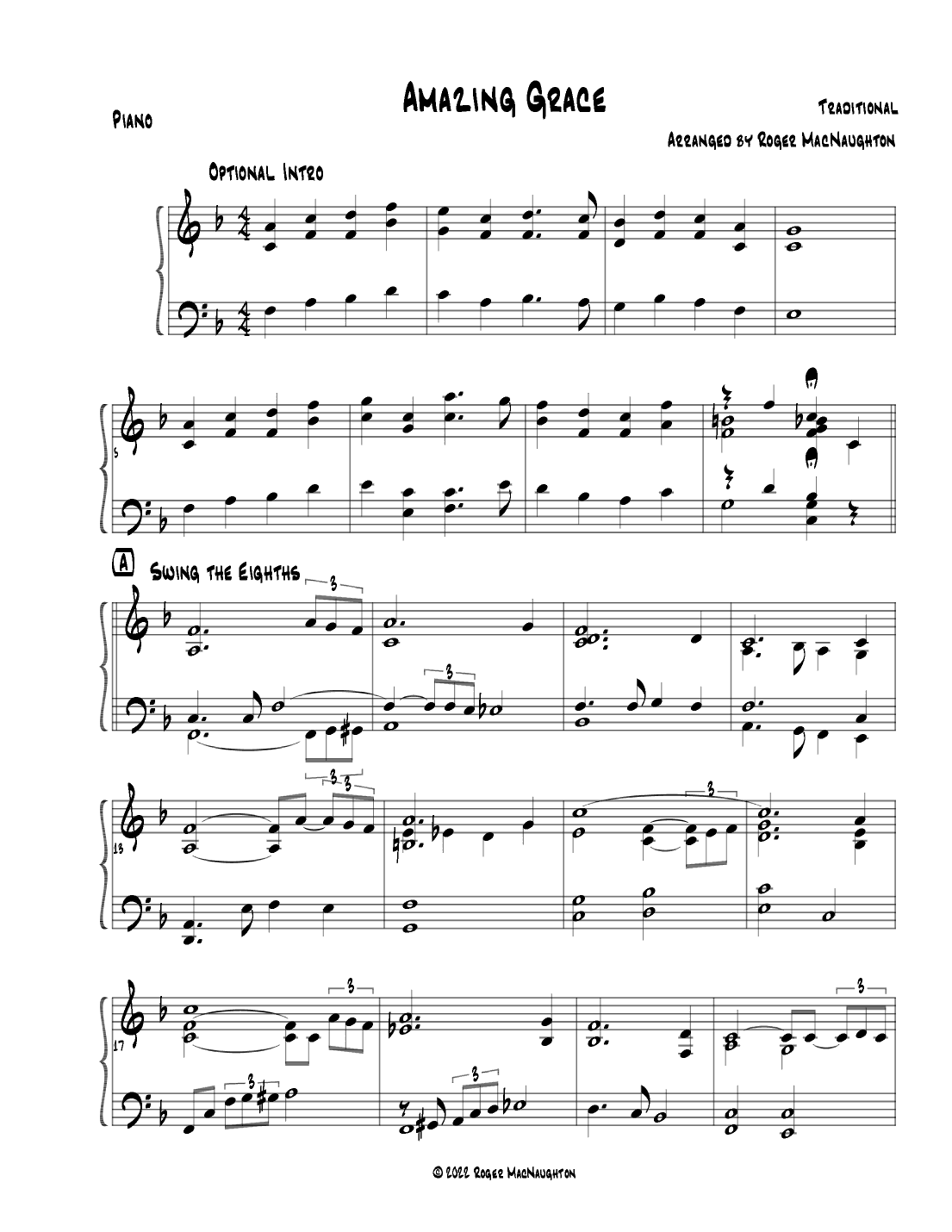 Amazing Grace (arr. Roger MacNaughton)