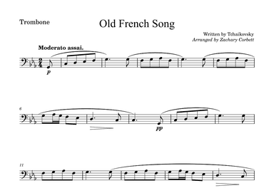 Old French Song (arr. Zachary Corbett)