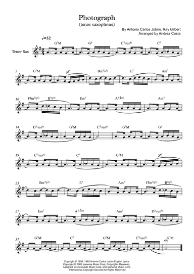Photograph (arr. Andrea Costa)