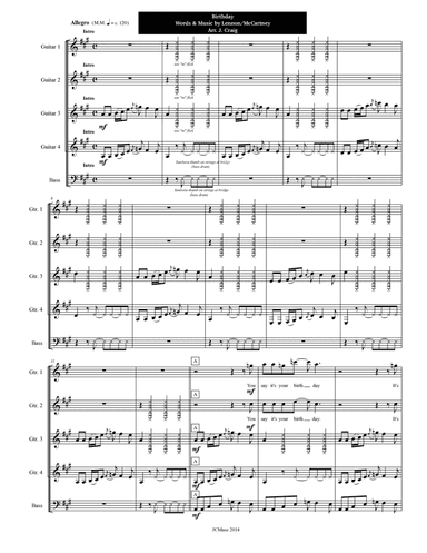 Birthday (arr. Justin Craig)