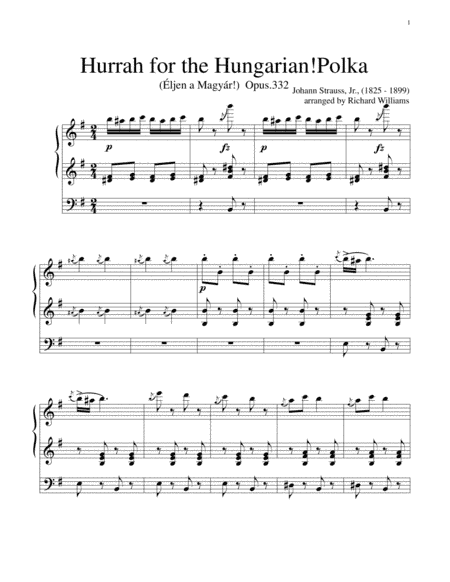 Hurrah for the Hungarian! Polka (Eljen a Magyar) (arr. Richard Williams)